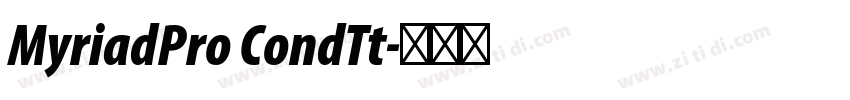 MyriadPro CondTt字体转换